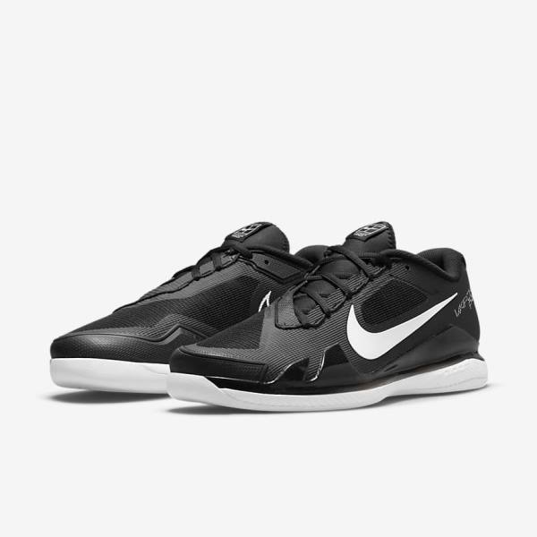 Buty do Tenisa Męskie Nike NikeCourt Air Zoom Vapor Pro Carpet Czarne Białe | NK768PSE