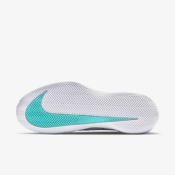 Buty do Tenisa Męskie Nike NikeCourt Air Zoom Vapor Pro Clay Court Białe Głęboka Beżowe Królewski Niebieski Niebieskie Turkusowe | NK816WNL