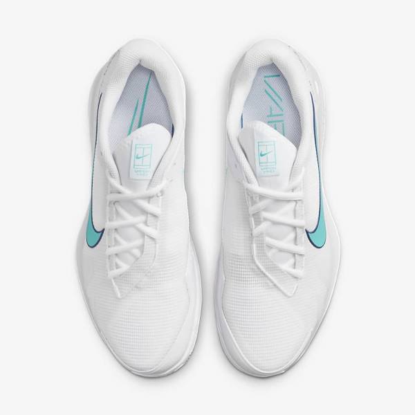 Buty do Tenisa Męskie Nike NikeCourt Air Zoom Vapor Pro Clay Court Białe Głęboka Beżowe Królewski Niebieski Niebieskie Turkusowe | NK816WNL