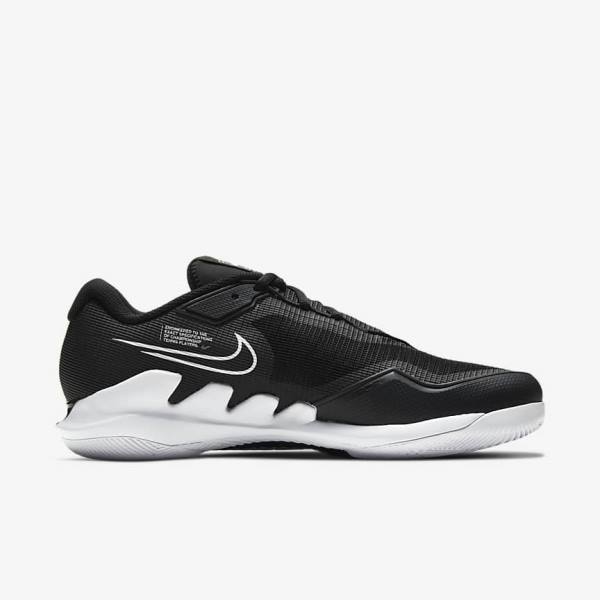 Buty do Tenisa Męskie Nike NikeCourt Air Zoom Vapor Pro Hard-Court Czarne Białe | NK819UZA