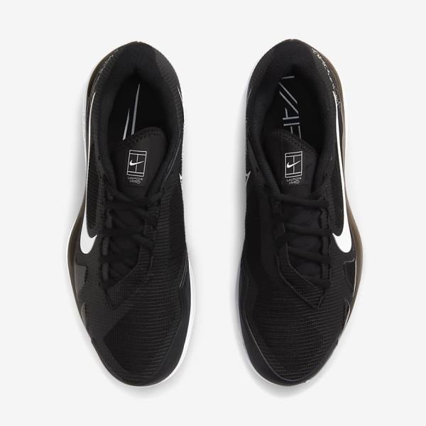 Buty do Tenisa Męskie Nike NikeCourt Air Zoom Vapor Pro Hard-Court Czarne Białe | NK819UZA