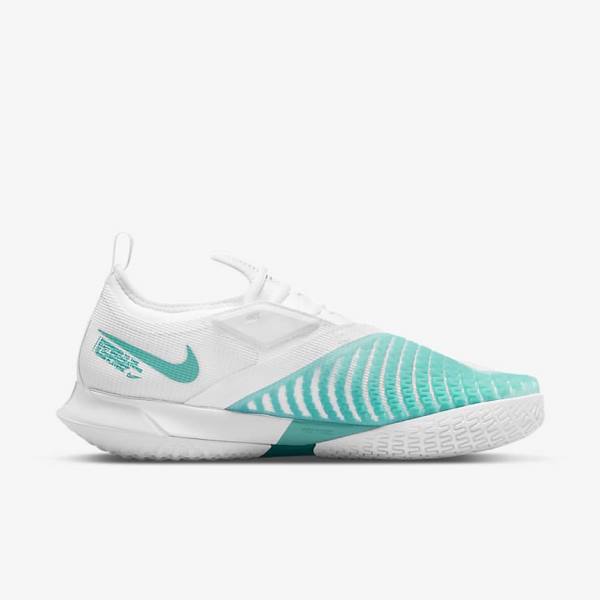 Buty do Tenisa Męskie Nike NikeCourt React Vapor NXT Hard-Court Białe Czerwone Bordowe Turkusowe | NK108JYH