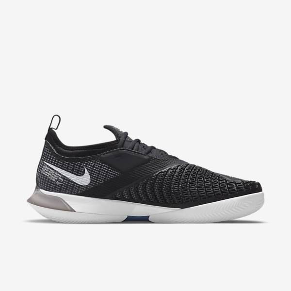 Buty do Tenisa Męskie Nike NikeCourt React Vapor NXT Clay Court Czarne Białe | NK364TOL