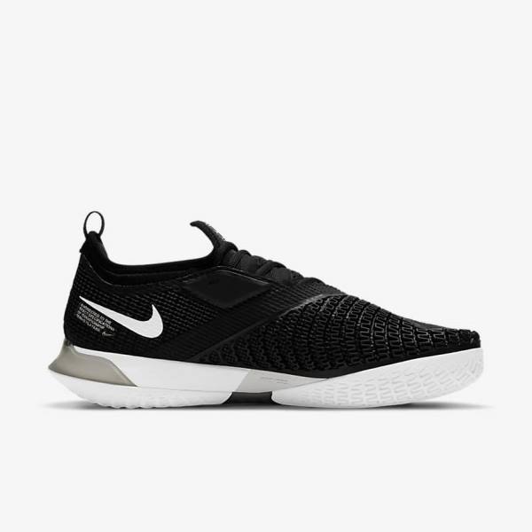 Buty do Tenisa Męskie Nike NikeCourt React Vapor NXT Hard-Court Czarne Białe | NK812DJQ