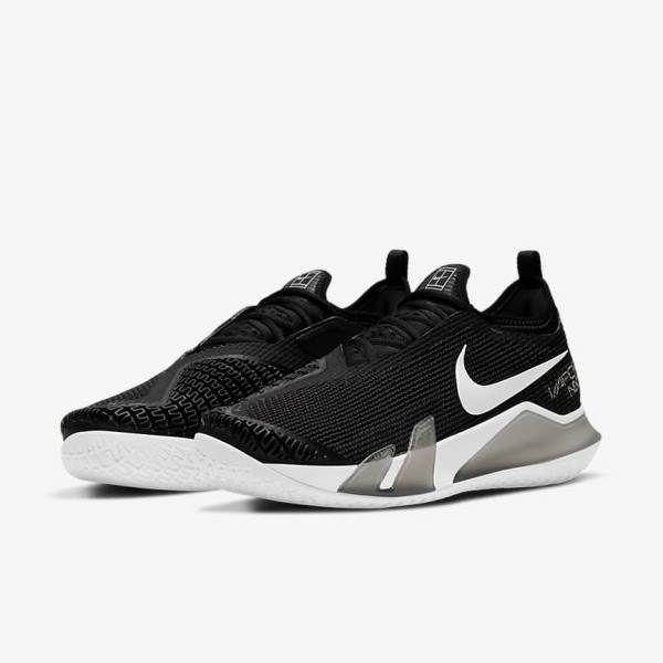 Buty do Tenisa Męskie Nike NikeCourt React Vapor NXT Hard-Court Czarne Białe | NK812DJQ