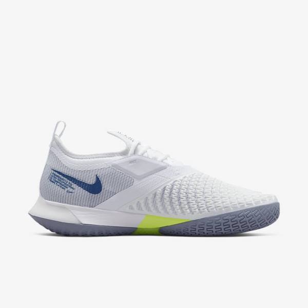 Buty do Tenisa Męskie Nike NikeCourt React Vapor NXT Hard-Court Białe Granatowe | NK849ZAN