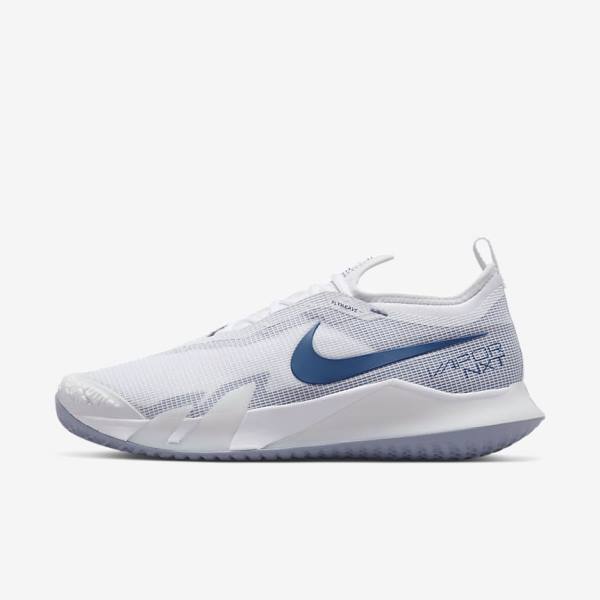 Buty do Tenisa Męskie Nike NikeCourt React Vapor NXT Hard-Court Białe Granatowe | NK849ZAN