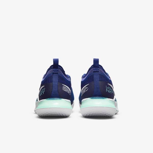 Buty do Tenisa Męskie Nike NikeCourt React Vapor NXT Hard-Court Królewski Niebieski Niebieskie Turkusowe Pomarańczowe Białe | NK942ZIV