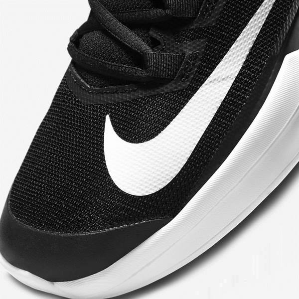 Buty do Tenisa Męskie Nike NikeCourt Vapor Lite Hard Court Czarne Białe | NK163HXI