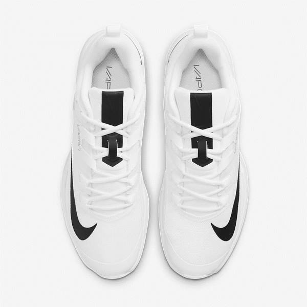 Buty do Tenisa Męskie Nike NikeCourt Vapor Lite Hard Court Białe Czarne | NK710QEK