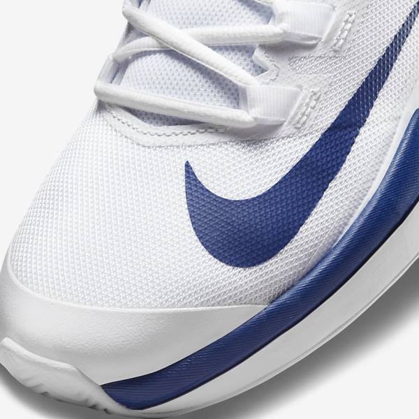 Buty do Tenisa Męskie Nike NikeCourt Vapor Lite Clay Court Białe Królewski Niebieski Niebieskie | NK715SOL