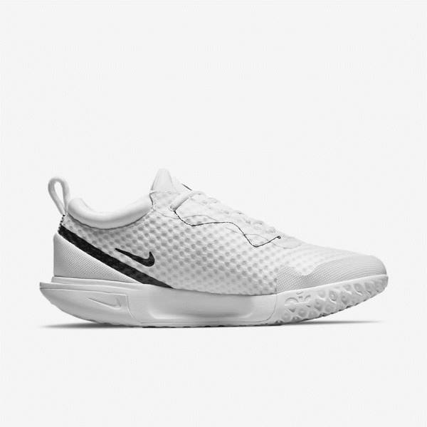 Buty do Tenisa Męskie Nike NikeCourt Zoom Pro Hard Court Białe Czarne | NK063RZJ