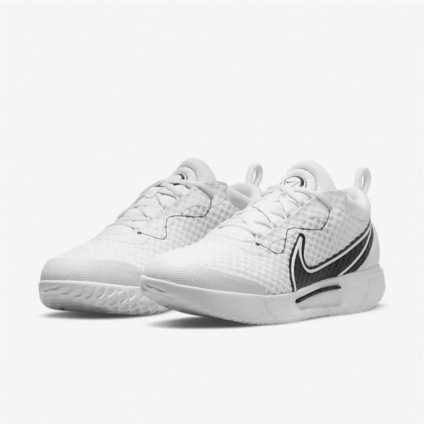 Buty do Tenisa Męskie Nike NikeCourt Zoom Pro Hard Court Białe Czarne | NK063RZJ