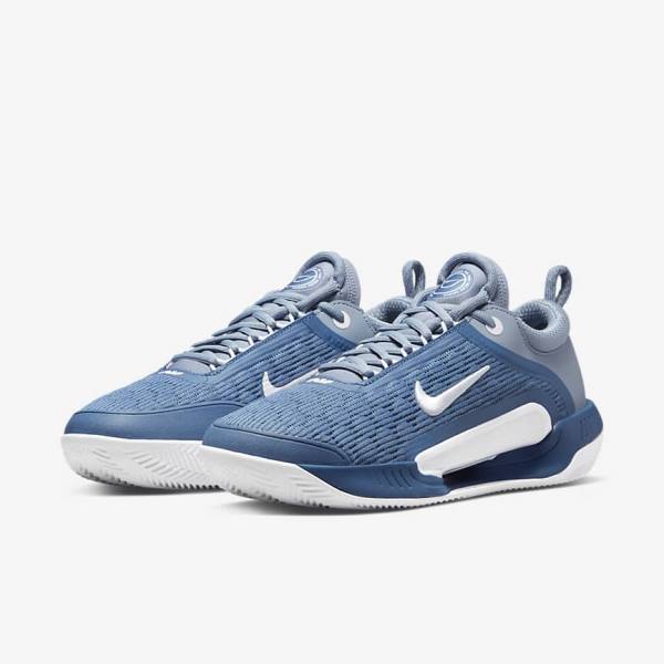 Buty do Tenisa Męskie Nike NikeCourt Zoom NXT Clay Court Granatowe Białe | NK576EUF