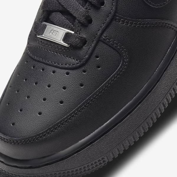 Trampki Damskie Nike Air Force 1 07 Czarne | NK934BOK