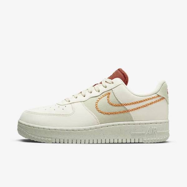 Trampki Damskie Nike Air Force 1 07 Low Oliwkowe Żółte | NK571HBM