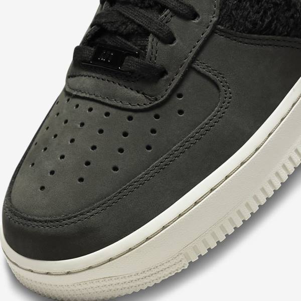 Trampki Damskie Nike Air Force 1 Czarne Głęboka Beżowe | NK718REW