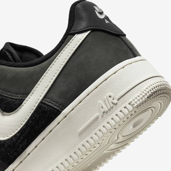 Trampki Damskie Nike Air Force 1 Czarne Głęboka Beżowe | NK718REW