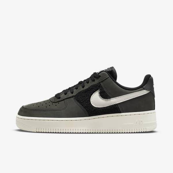 Trampki Damskie Nike Air Force 1 Czarne Głęboka Beżowe | NK718REW