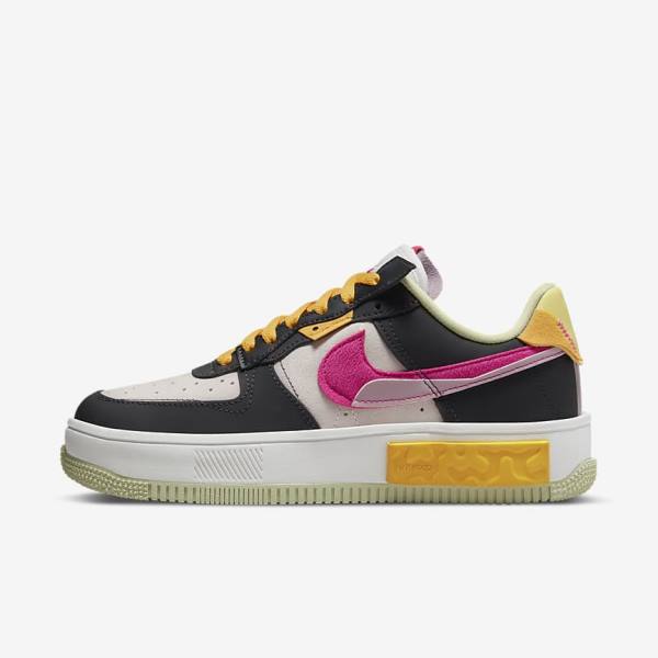 Trampki Damskie Nike Air Force 1 Fontanka Białe Fioletowe Różowe | NK640BNH