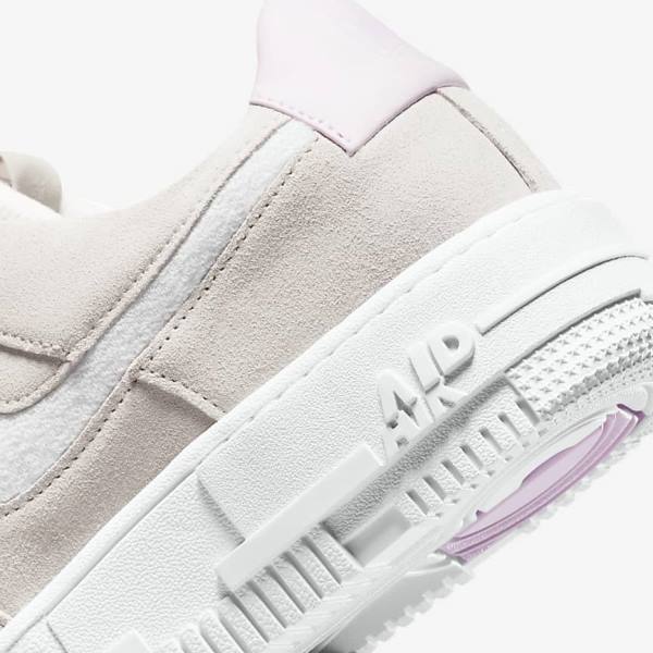 Trampki Damskie Nike Air Force 1 Pixel Białe Głęboka Beżowe Różowe | NK340FVU