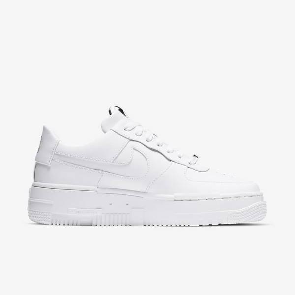 Trampki Damskie Nike Air Force 1 Pixel Białe Czarne Białe | NK874BFD