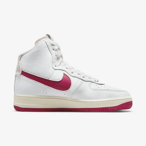 Trampki Damskie Nike Air Force 1 Sculpt Białe Czerwone | NK368UNQ