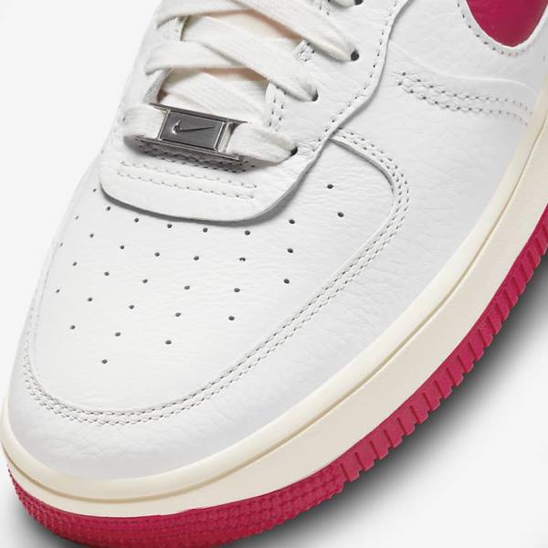 Trampki Damskie Nike Air Force 1 Sculpt Białe Czerwone | NK368UNQ