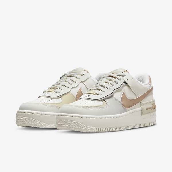 Trampki Damskie Nike Air Force 1 Shadow Khaki Głęboka Beżowe | NK261MAR