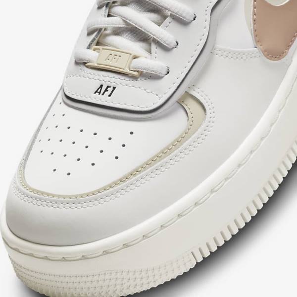 Trampki Damskie Nike Air Force 1 Shadow Khaki Głęboka Beżowe | NK261MAR