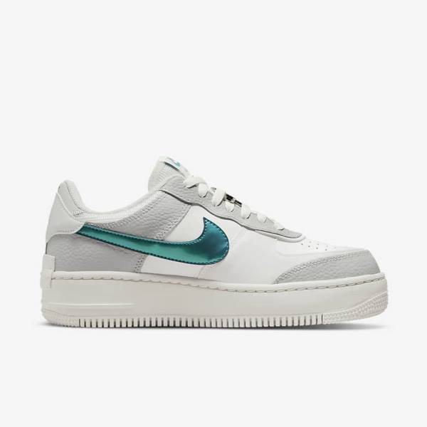 Trampki Damskie Nike Air Force 1 Shadow Białe Szare Białe | NK314HCT