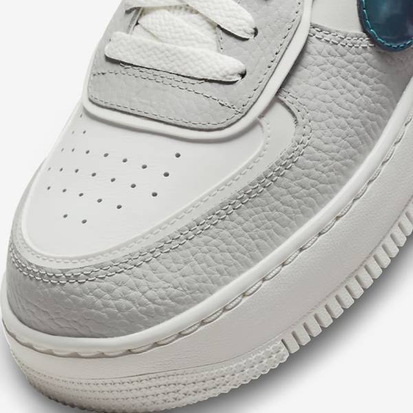 Trampki Damskie Nike Air Force 1 Shadow Białe Szare Białe | NK314HCT