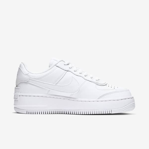 Trampki Damskie Nike Air Force 1 Shadow Białe | NK605TPW