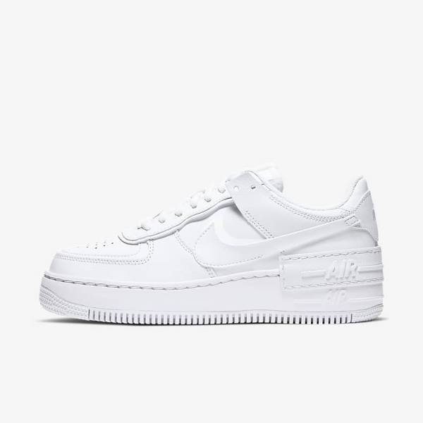 Trampki Damskie Nike Air Force 1 Shadow Białe | NK605TPW