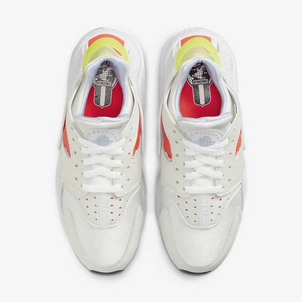 Trampki Damskie Nike Air Huarache Białe Głęboka Czerwone Czarne | NK056KGB