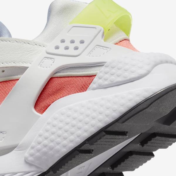 Trampki Damskie Nike Air Huarache Białe Głęboka Czerwone Czarne | NK056KGB