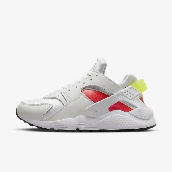 Trampki Damskie Nike Air Huarache Białe Głęboka Czerwone Czarne | NK056KGB