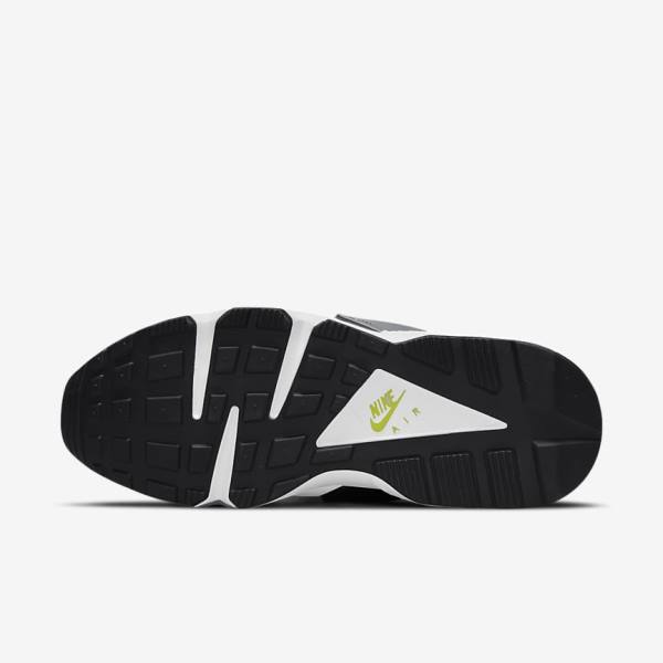 Trampki Damskie Nike Air Huarache Białe Czarne Żółte | NK926CTR