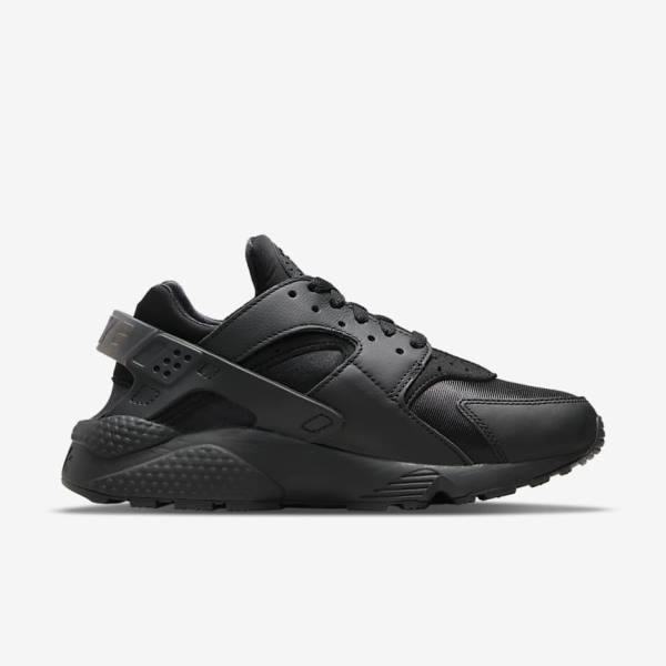 Trampki Damskie Nike Air Huarache Czarne Ciemny Szare | NK953IWH