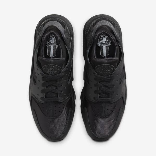 Trampki Damskie Nike Air Huarache Czarne Ciemny Szare | NK953IWH