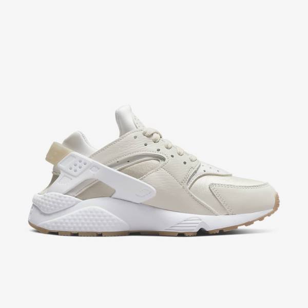 Trampki Damskie Nike Air Huarache Khaki Głęboka Brązowe Białe | NK794JBT