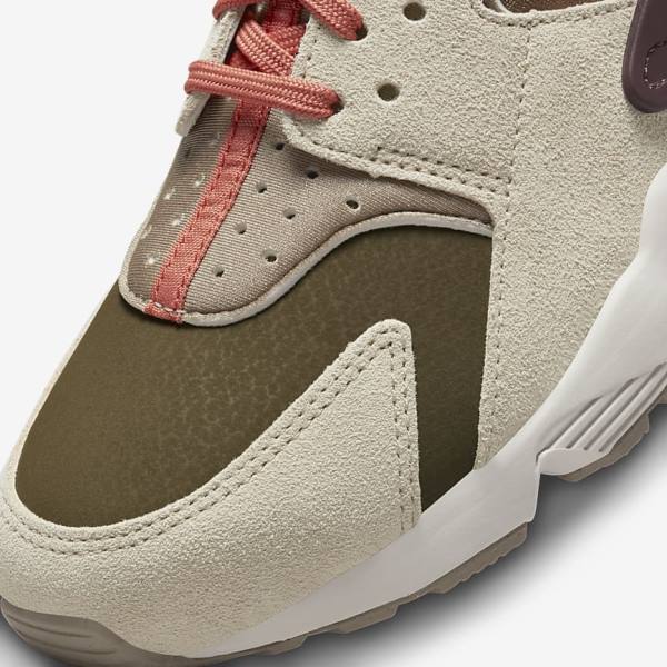 Trampki Damskie Nike Air Huarache SP Khaki Bordowe | NK893GCX