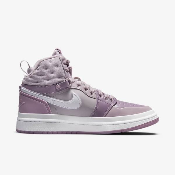 Trampki Damskie Nike Air Jordan 1 Acclimate Fioletowe Szare Białe | NK376LRM