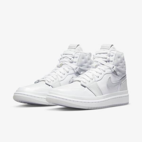 Trampki Damskie Nike Air Jordan 1 Acclimate Białe Szare | NK945NTW