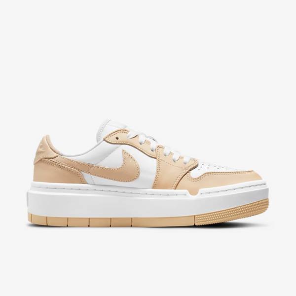 Trampki Damskie Nike Air Jordan 1 Elevate Low Białe Czarne | NK056TQU