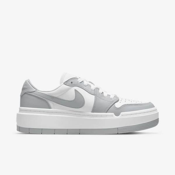 Trampki Damskie Nike Air Jordan 1 Elevate Low Białe Szare | NK186PVH