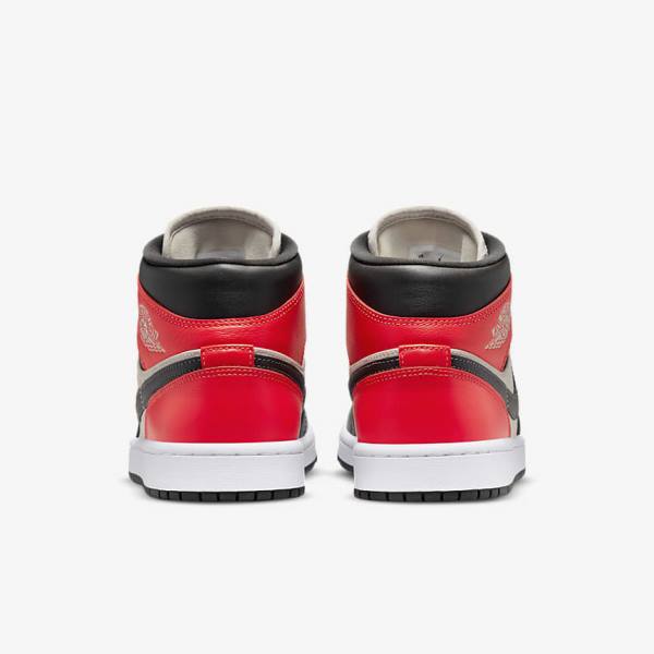 Trampki Damskie Nike Air Jordan 1 Mid SE Głęboka Brązowe Głęboka Czerwone Białe | NK169WIN