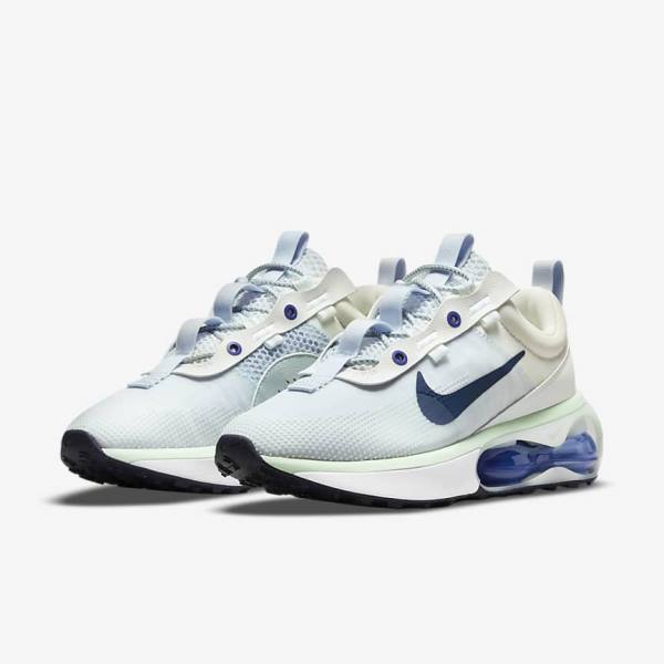 Trampki Damskie Nike Air Max 2021 Białe Zielone Obsidian | NK583NBO