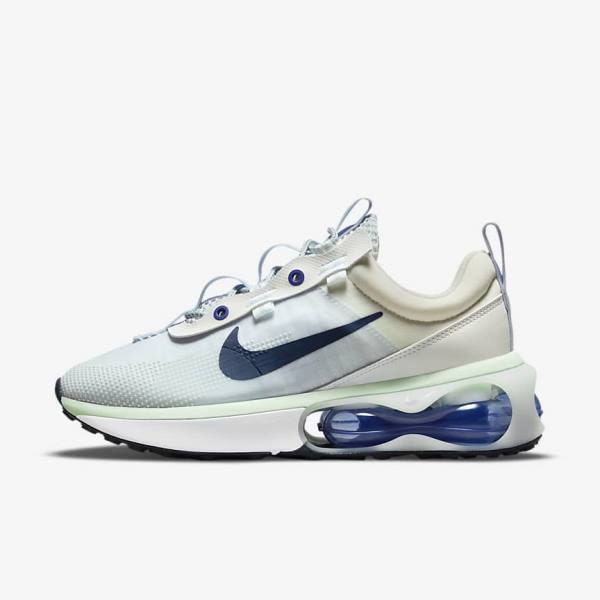 Trampki Damskie Nike Air Max 2021 Białe Zielone Obsidian | NK583NBO