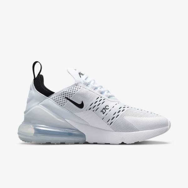 Trampki Damskie Nike Air Max 270 Białe Czarne | NK973ENS